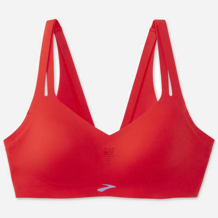 Brooks Dare Strappy Sports Run Bra Dam 023847-HTL Röda